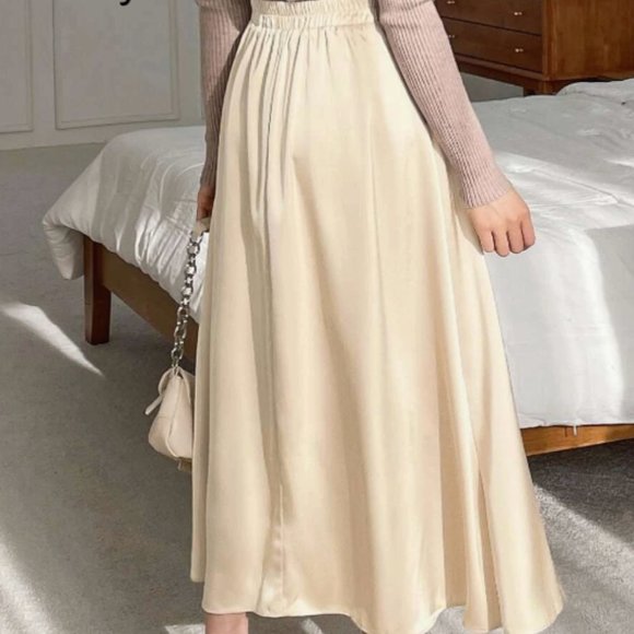 dazy cream colored midi skirt - Picture 5 of 8